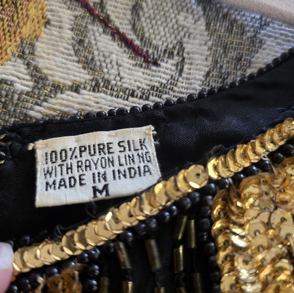 Women's Vintage Sequin Blouse and Skirt Size Medium - Picture 5 of 9